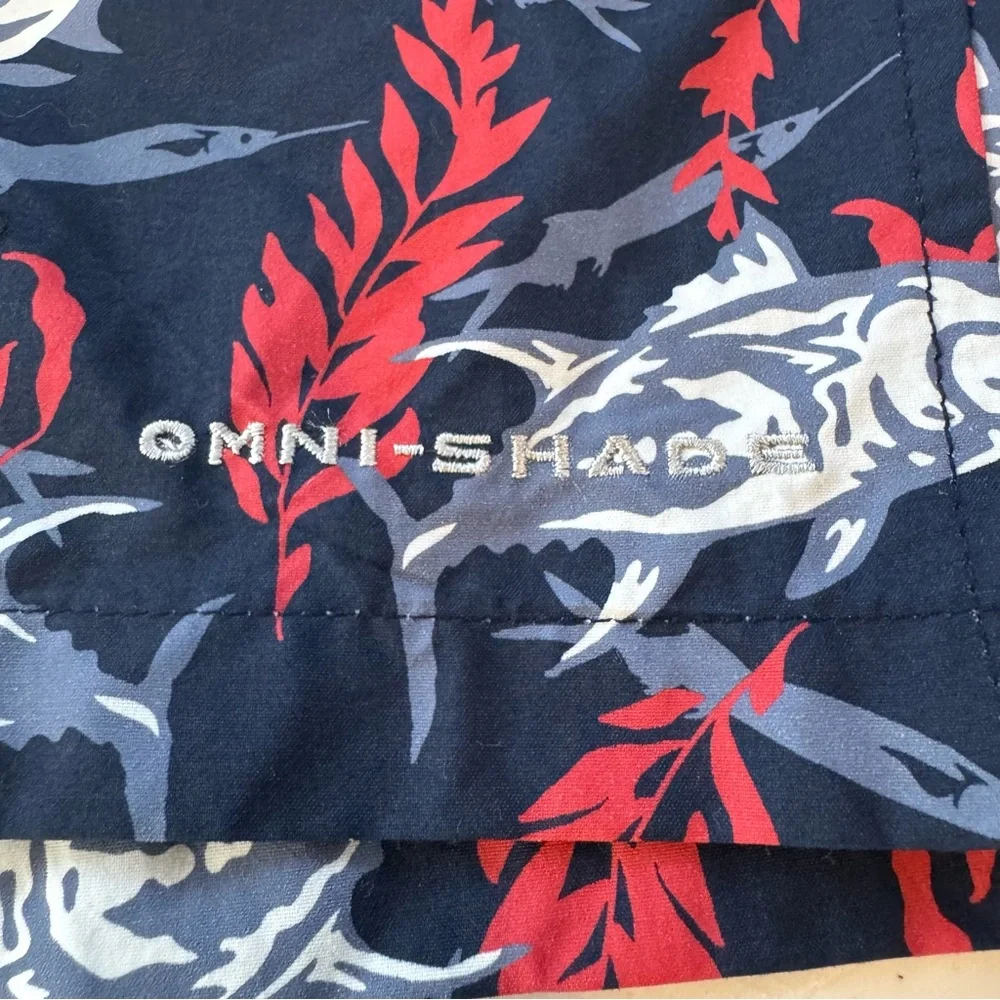Columbia‎ PFG Omni-Shield Backcast Printed Water Shorts Bluestone Billybait XL